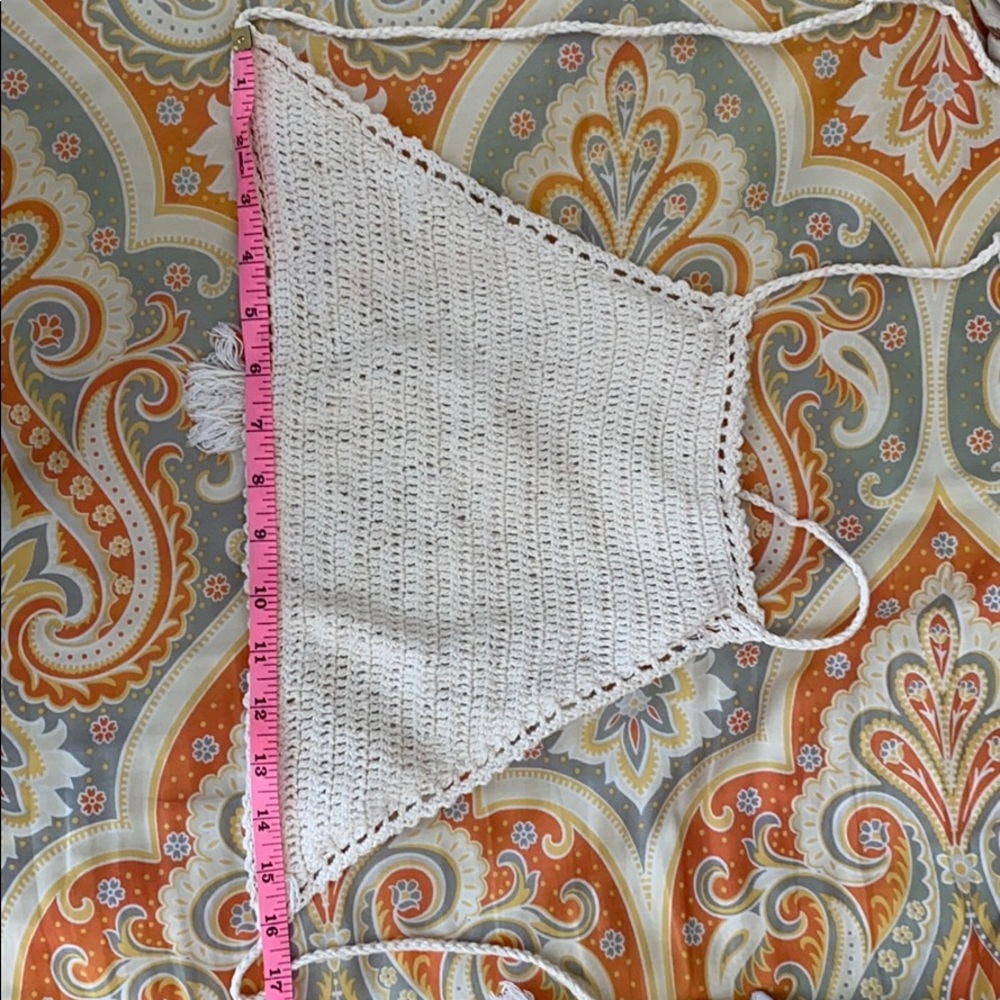 Crocheted Bikini top/halter crop top - Picture 4 of 6